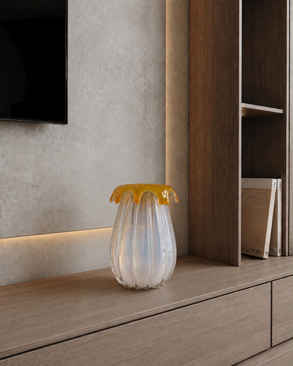 Bloom Striped Glass Vase