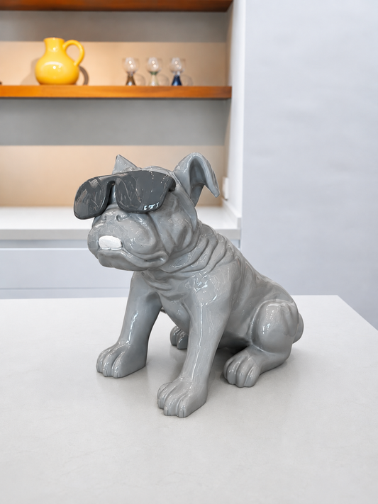 Bulldog with Eyeglasses 35cm