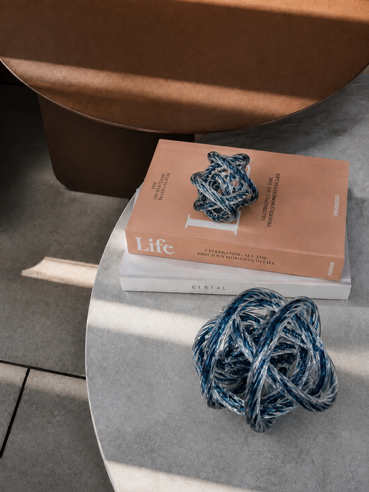 Knot Glass Blue - Set of 2