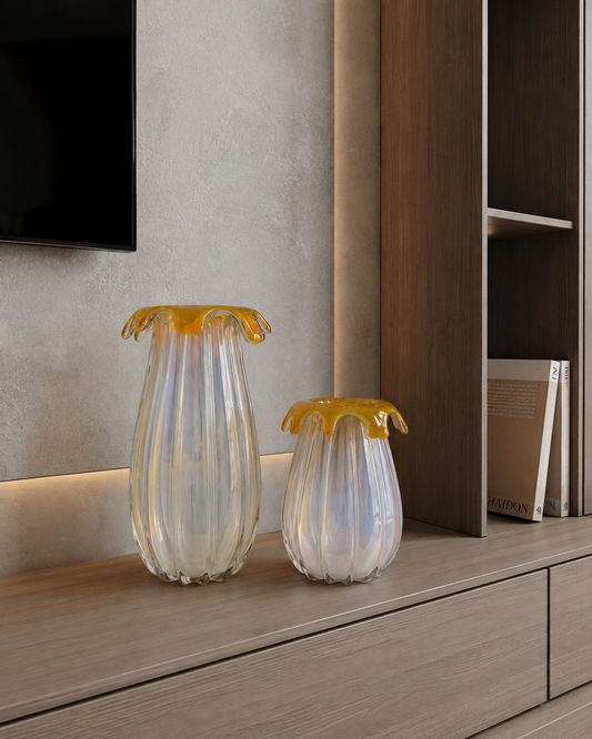 Bloom Striped Glass Vase