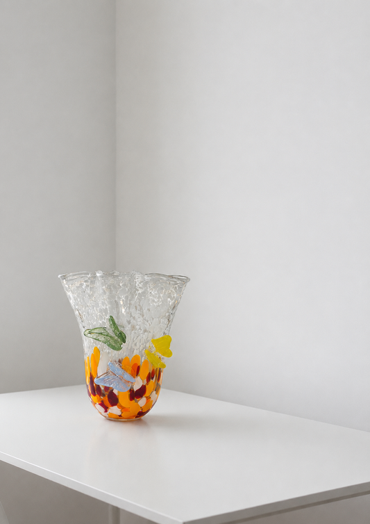 Butterfly Glass Vase