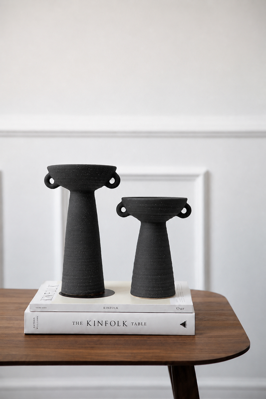 Candle Holder Jar Shaped Set of 2