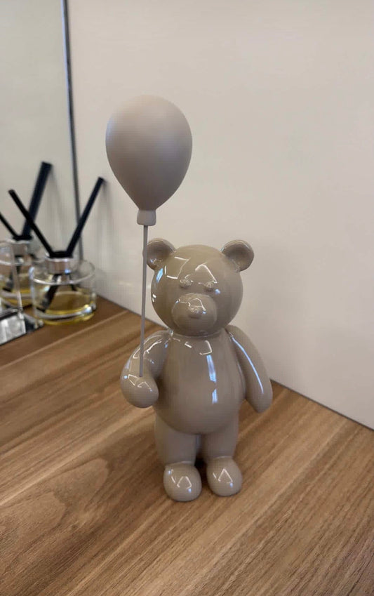 Teddy Bear Holding a Balloon 19cm