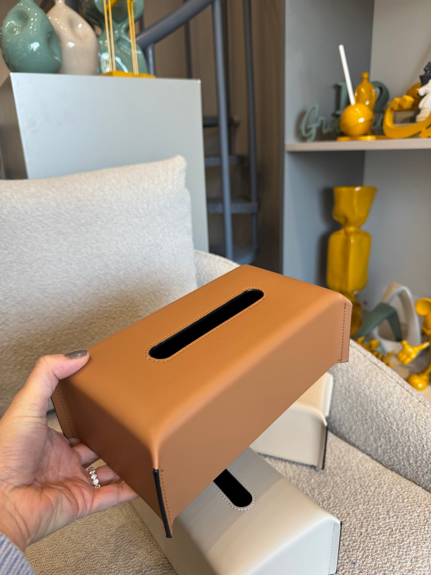 Tissue Box Leather