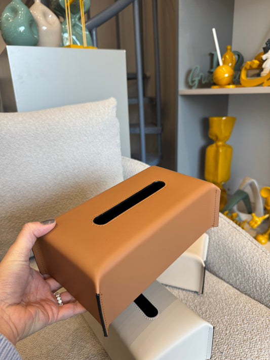 Tissue Box Leather